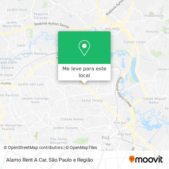 Alamo Rent A Car mapa