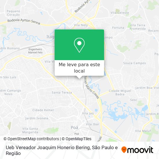 Ueb Vereador Joaquim Honerio Bering mapa