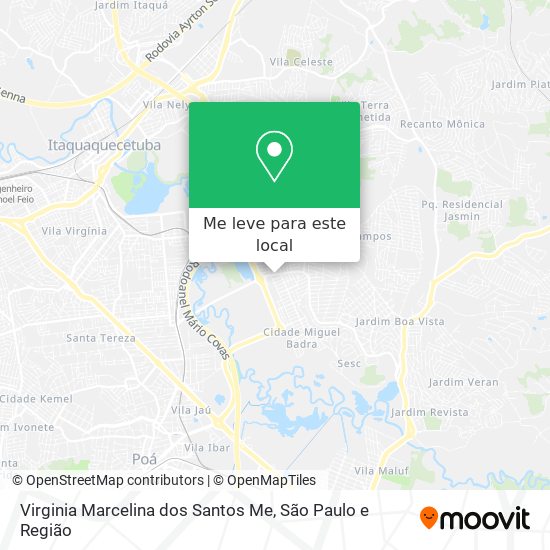 Virginia Marcelina dos Santos Me mapa