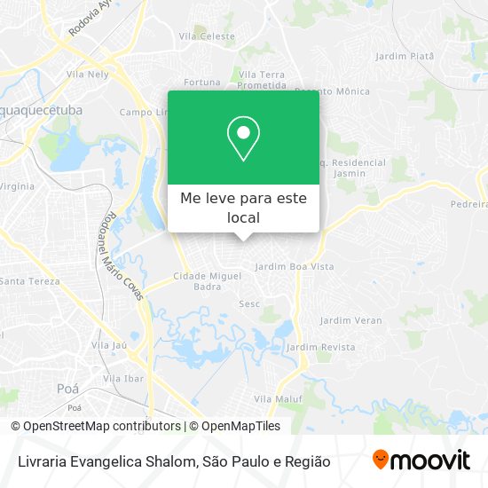 Livraria Evangelica Shalom mapa