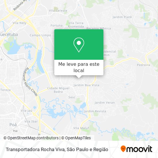 Transportadora Rocha Viva mapa