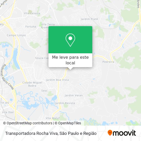 Transportadora Rocha Viva mapa