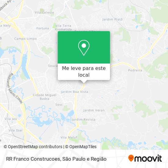 RR Franco Construcoes mapa