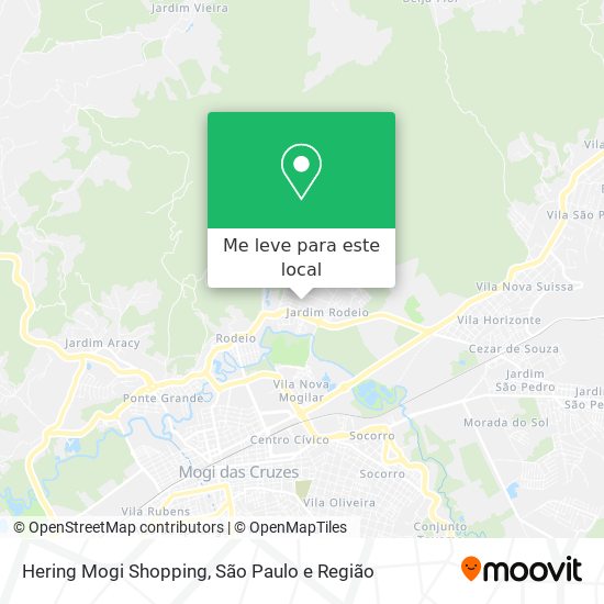 Hering Mogi Shopping mapa