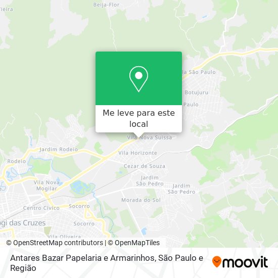 Antares Bazar Papelaria e Armarinhos mapa