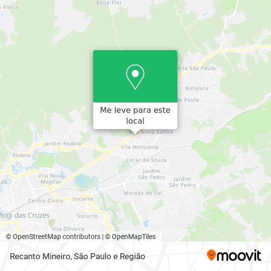 Recanto Mineiro mapa