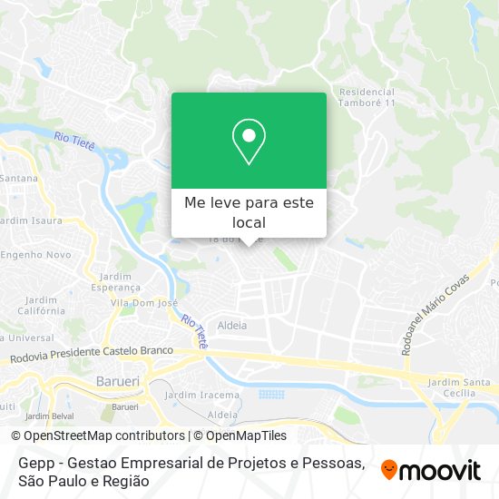 Gepp - Gestao Empresarial de Projetos e Pessoas mapa