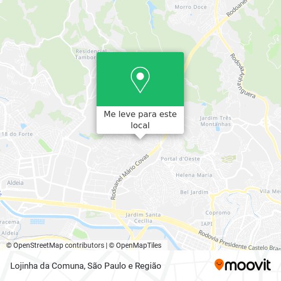 Lojinha da Comuna mapa