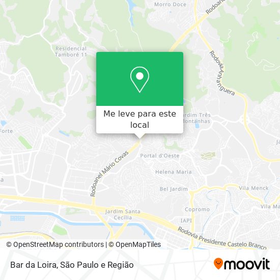 Bar da Loira mapa