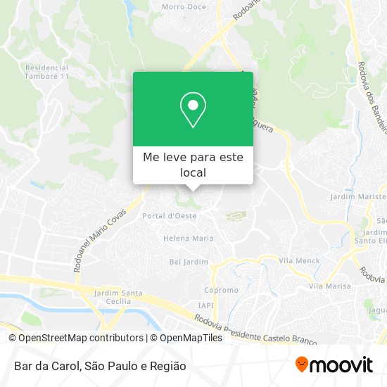 Bar da Carol mapa
