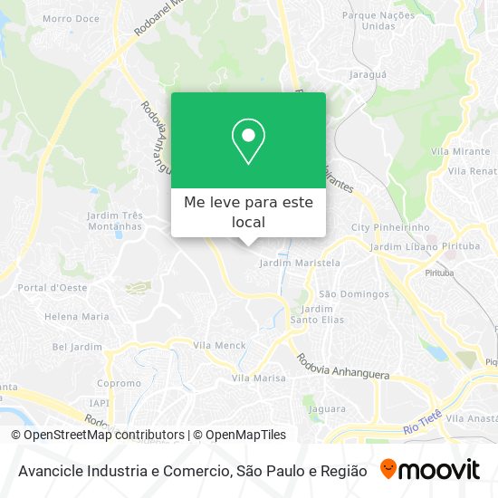 Avancicle Industria e Comercio mapa
