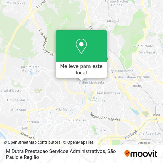 M Dutra Prestacao Servicos Administrativos mapa