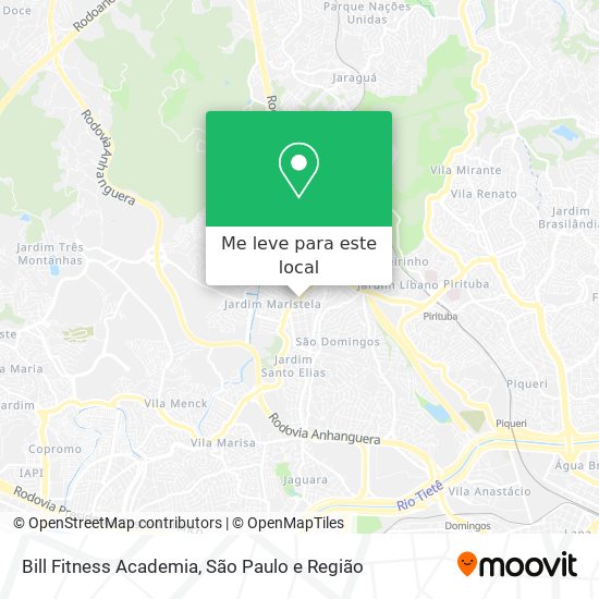 Bill Fitness Academia mapa