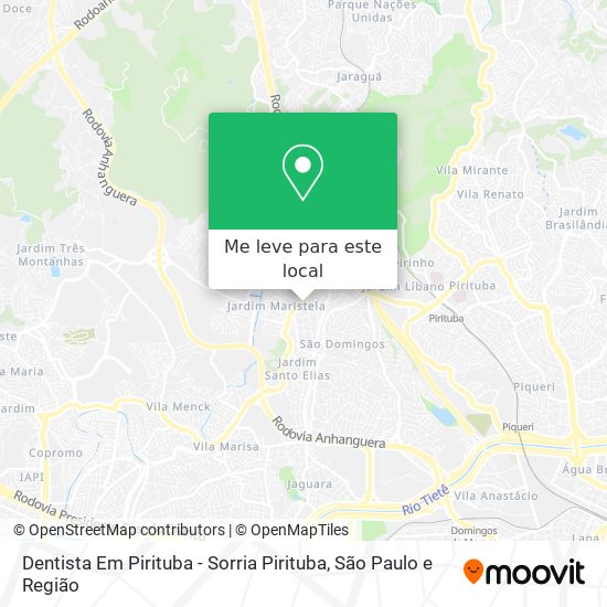 Dentista Em Pirituba - Sorria Pirituba mapa