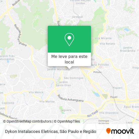 Dykon Instalacoes Eletricas mapa