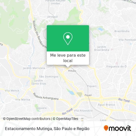 Estacionamento Mutinga mapa