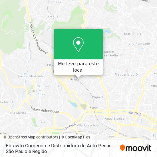 Ebrawto Comercio e Distribuidora de Auto Pecas mapa