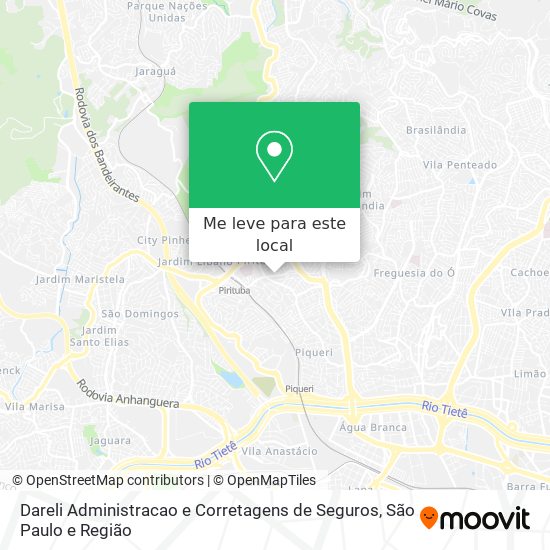 Dareli Administracao e Corretagens de Seguros mapa