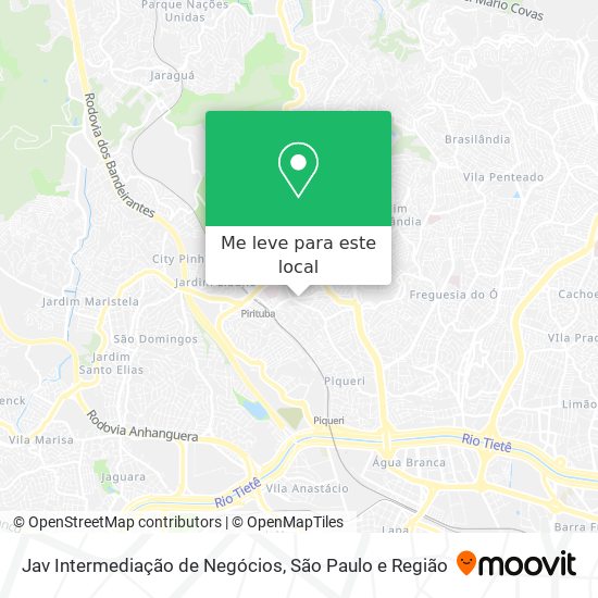 Jav Intermediação de Negócios mapa