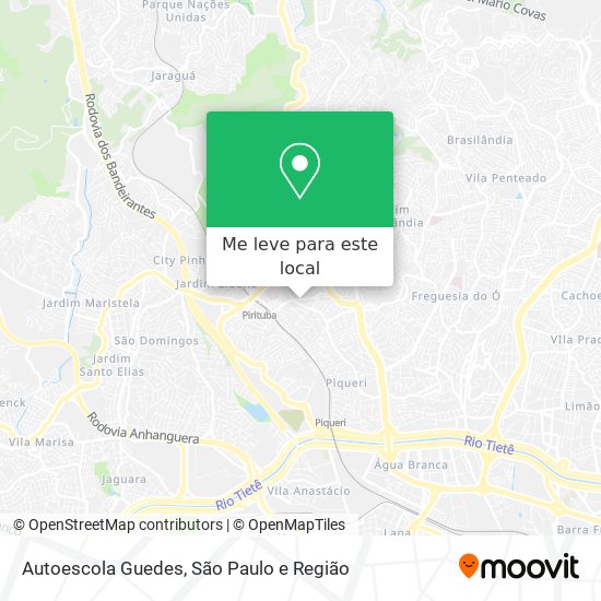 Autoescola Guedes mapa