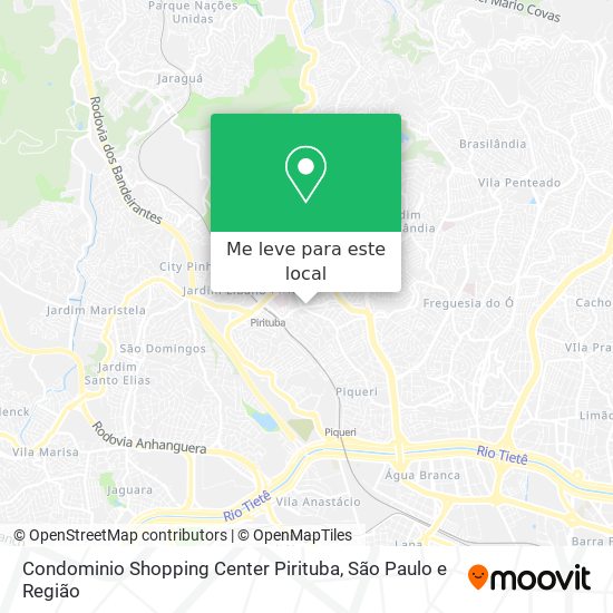 Condominio Shopping Center Pirituba mapa