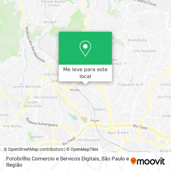 Fotobrilho Comercio e Servicos Digitais mapa