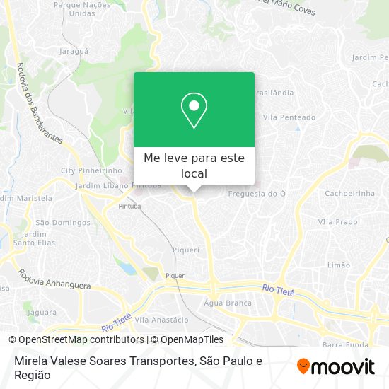 Mirela Valese Soares Transportes mapa