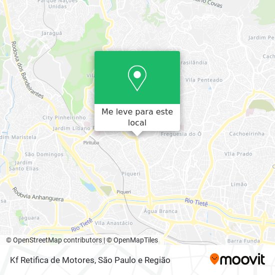 Kf Retifica de Motores mapa