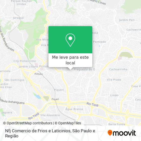Nfj Comercio de Frios e Laticinios mapa