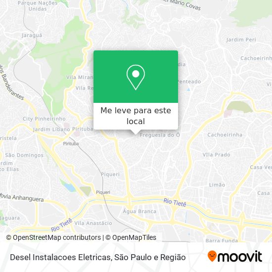 Desel Instalacoes Eletricas mapa