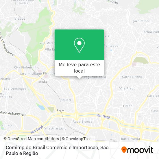 Comimp do Brasil Comercio e Importacao mapa