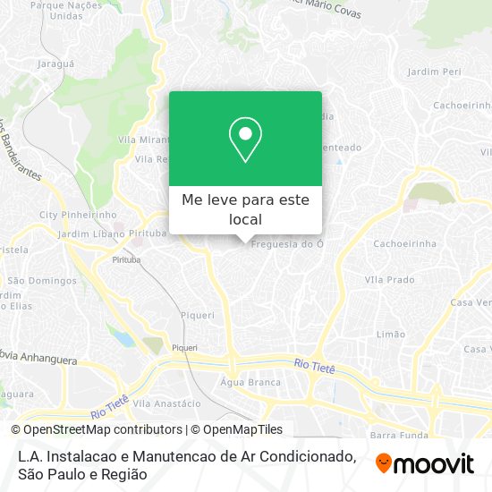 L.A. Instalacao e Manutencao de Ar Condicionado mapa