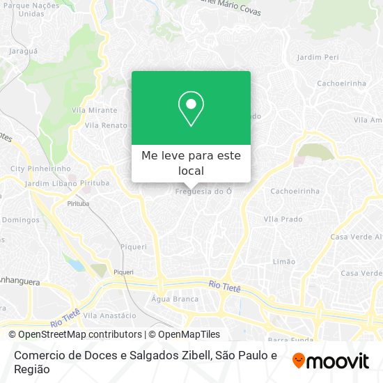 Comercio de Doces e Salgados Zibell mapa