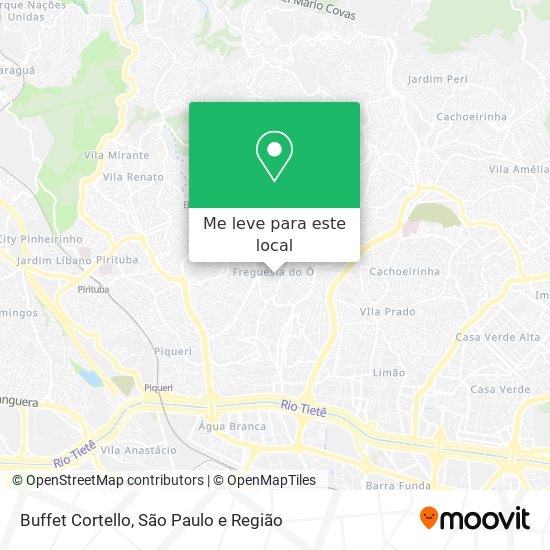 Buffet Cortello mapa