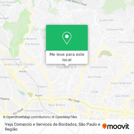 Veja Comercio e Servicos de Bordados mapa