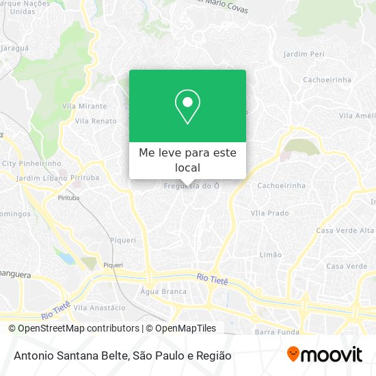 Antonio Santana Belte mapa