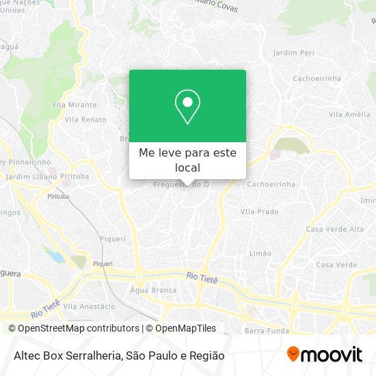Altec Box Serralheria mapa