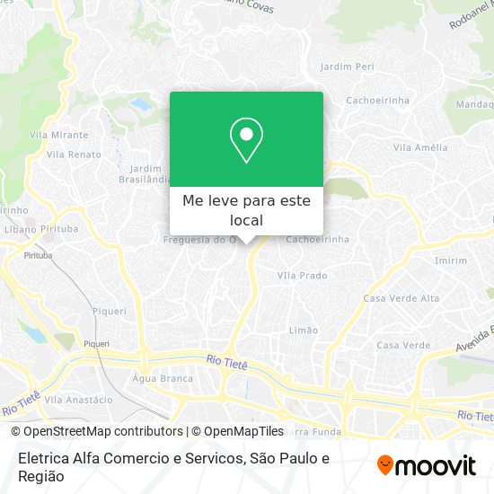 Eletrica Alfa Comercio e Servicos mapa