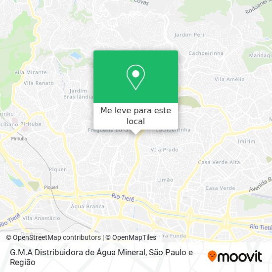 G.M.A Distribuidora de Água Mineral mapa