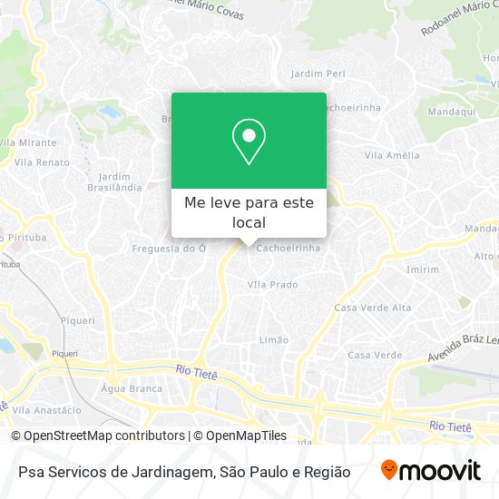 Psa Servicos de Jardinagem mapa