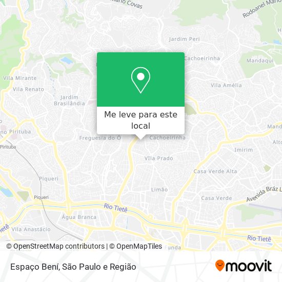 Espaço Bení mapa