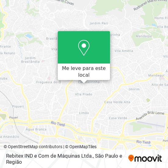 Rebitex IND e Com de Máquinas Ltda. mapa