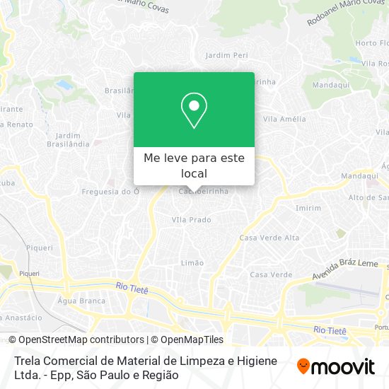 Trela Comercial de Material de Limpeza e Higiene Ltda. - Epp mapa