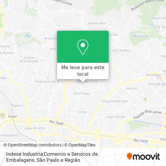 Indese Industria,Comercio e Servicos de Embalagens mapa