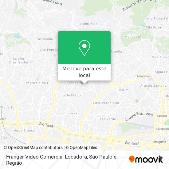 Franger Video Comercial Locadora mapa