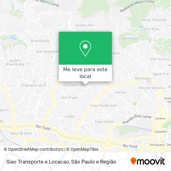 Siao Transporte e Locacao mapa