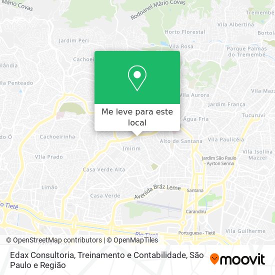 Edax Consultoria, Treinamento e Contabilidade mapa
