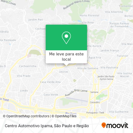 Centro Automotivo Ipama mapa