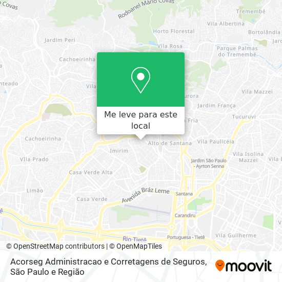 Acorseg Administracao e Corretagens de Seguros mapa