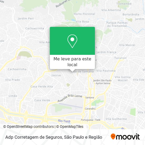 Adp Corretagem de Seguros mapa